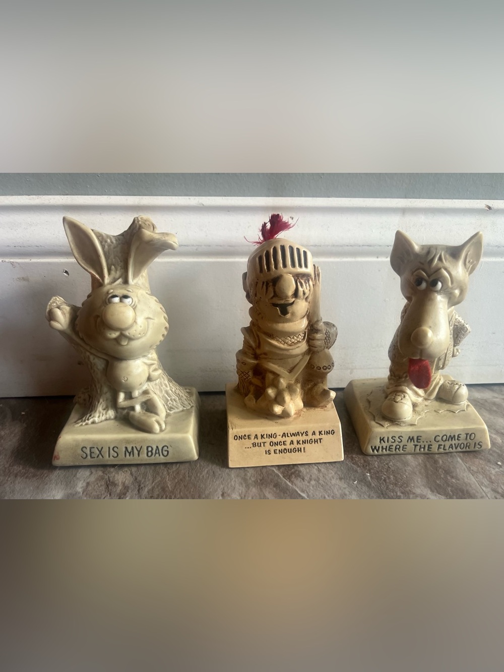 Set of 3 Wallace Berrie Figurines